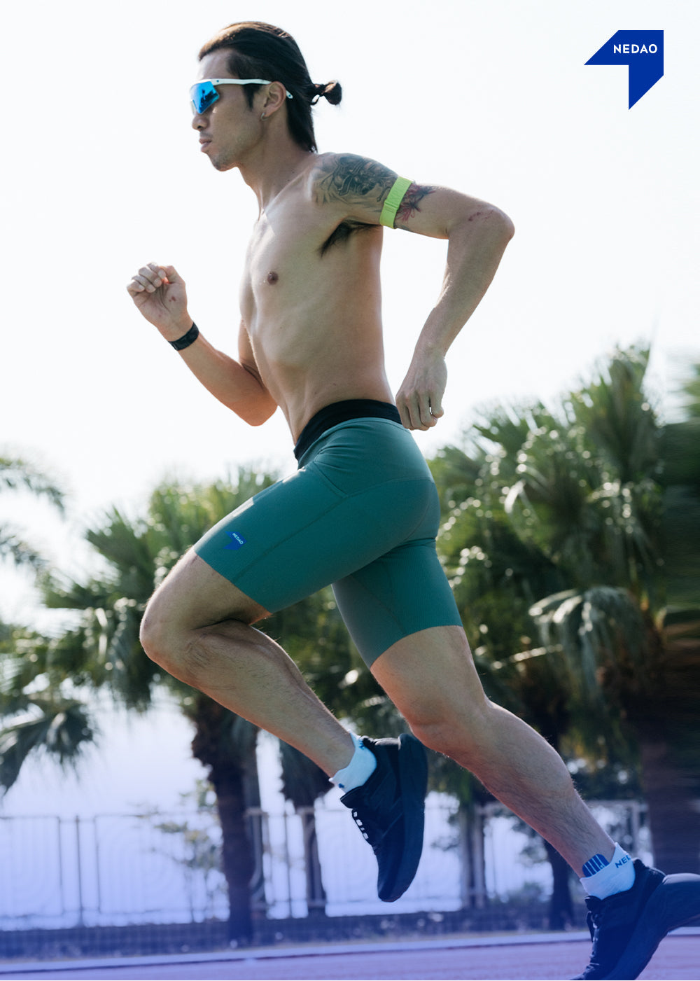 Men's VelocityX 1/2-Length Running Tights Pro (7''inseam)