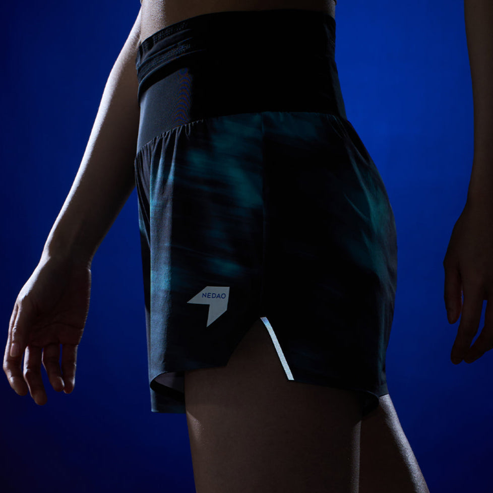 Women's Storage Running Shorts PowerPouch - Print (3" Inseam)