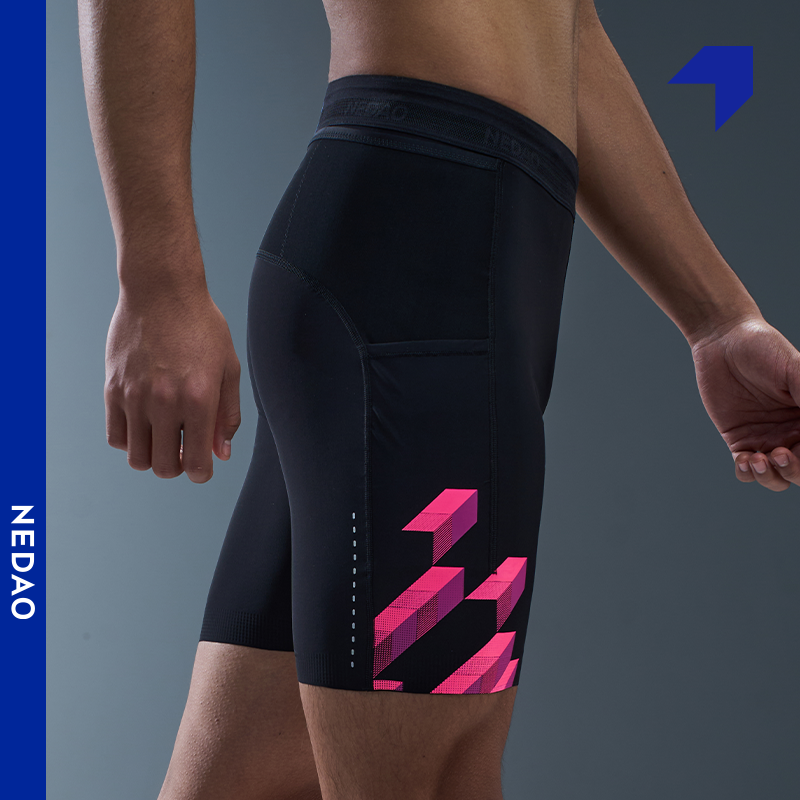 Men's FlexFit 1/2 Length Running Tights (7'' inseam) - Special Print Edition