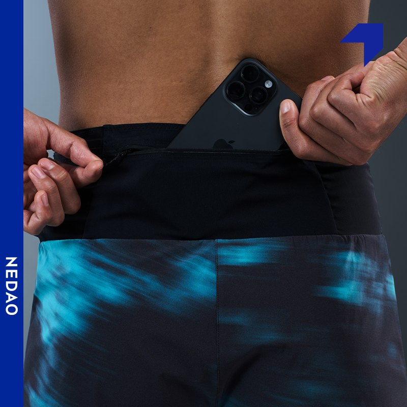 Men's Storage Running Shorts PowerPouch - Print (4" Inseam)