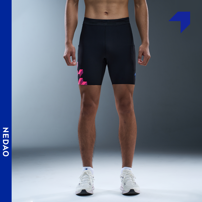 Men's FlexFit 1/2 Length Running Tights (7'' inseam) - Special Print Edition