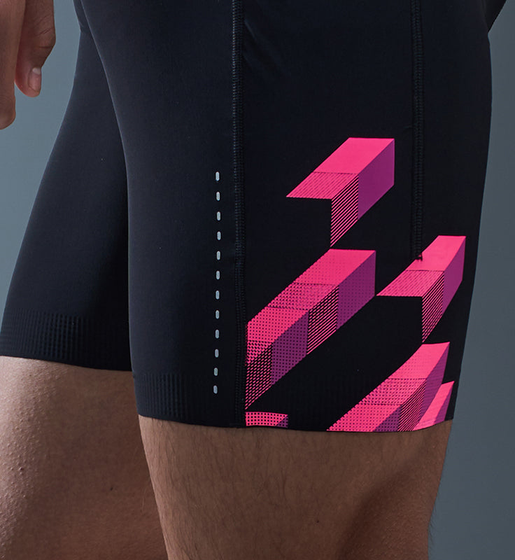 Men's FlexFit 1/2 Length Running Tights (7'' inseam) - Special Print Edition