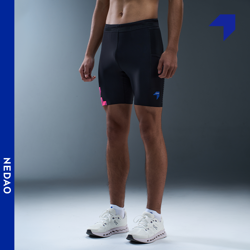 Men's FlexFit 1/2 Length Running Tights (7'' inseam) - Special Print Edition