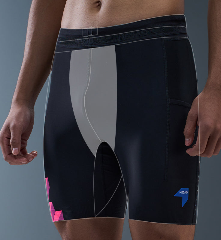 Men's FlexFit 1/2 Length Running Tights (7'' inseam) - Special Print Edition