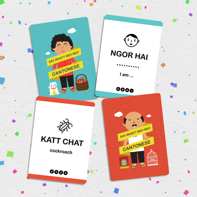 SAY WHAT? Learn Cantonese Playing Cards