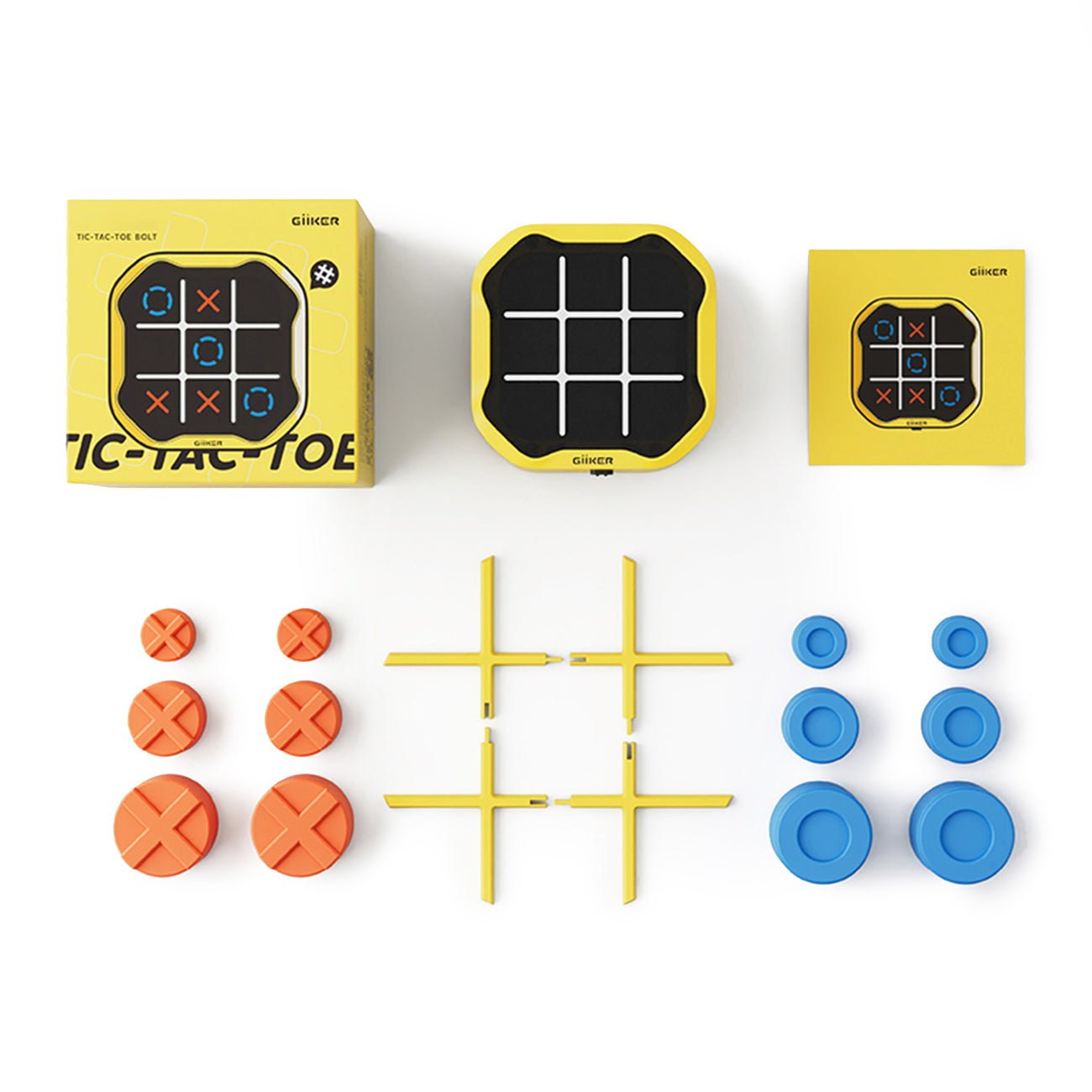GiiKER 3-in-1 Tic Tac Toe Bolt Handheld Puzzle Game Console