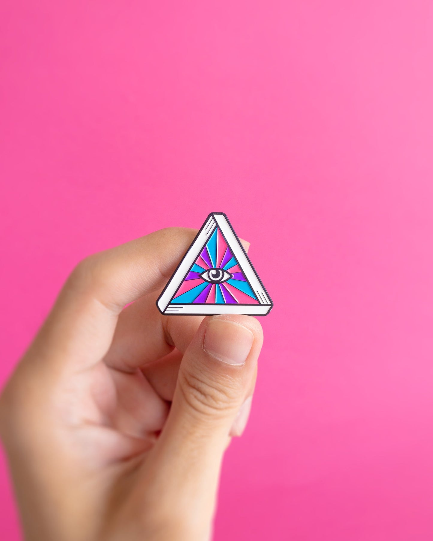 Queer eye (bisexual) — enamel pin