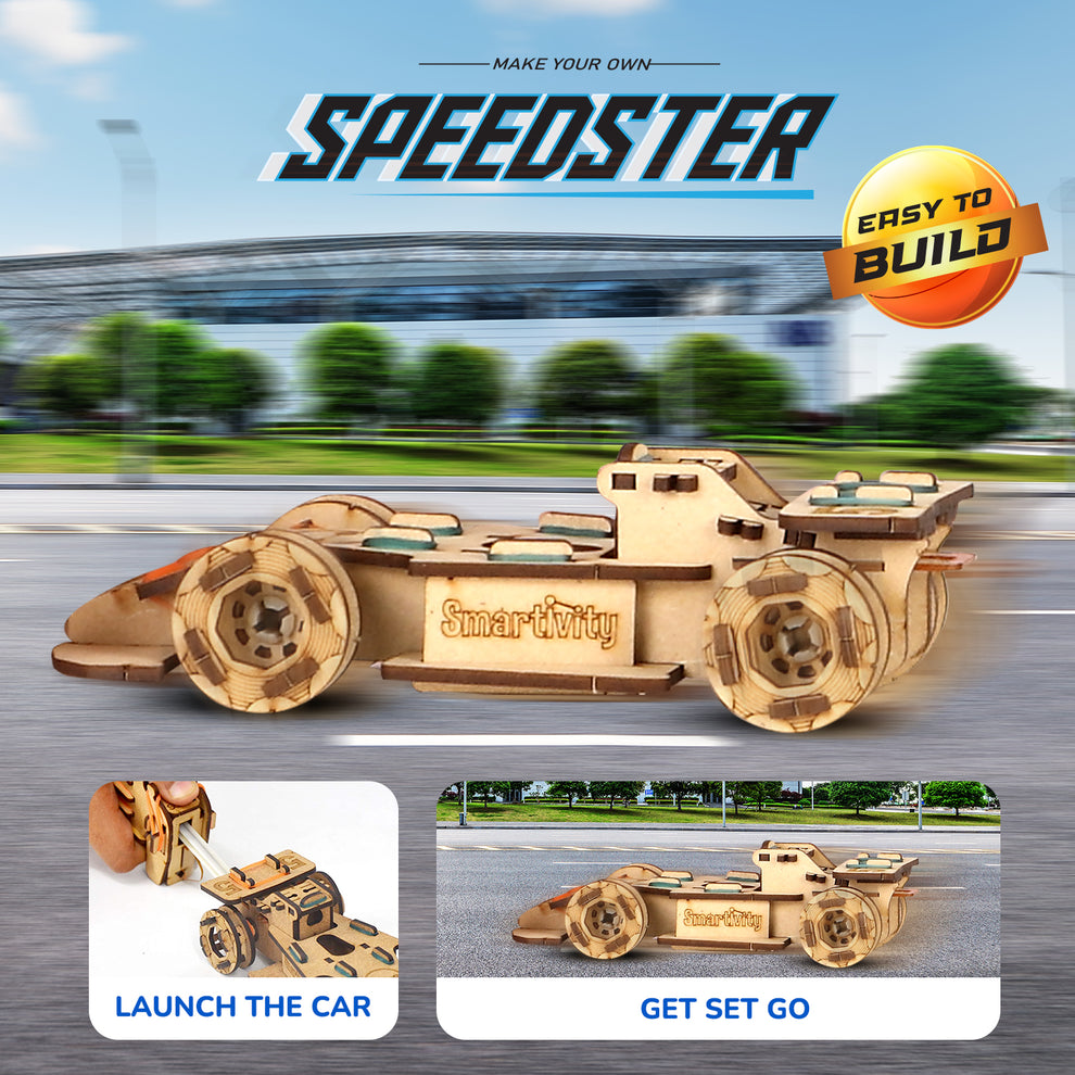 Smartivity STEMWheels Speedster DIY STEM Construction Toy