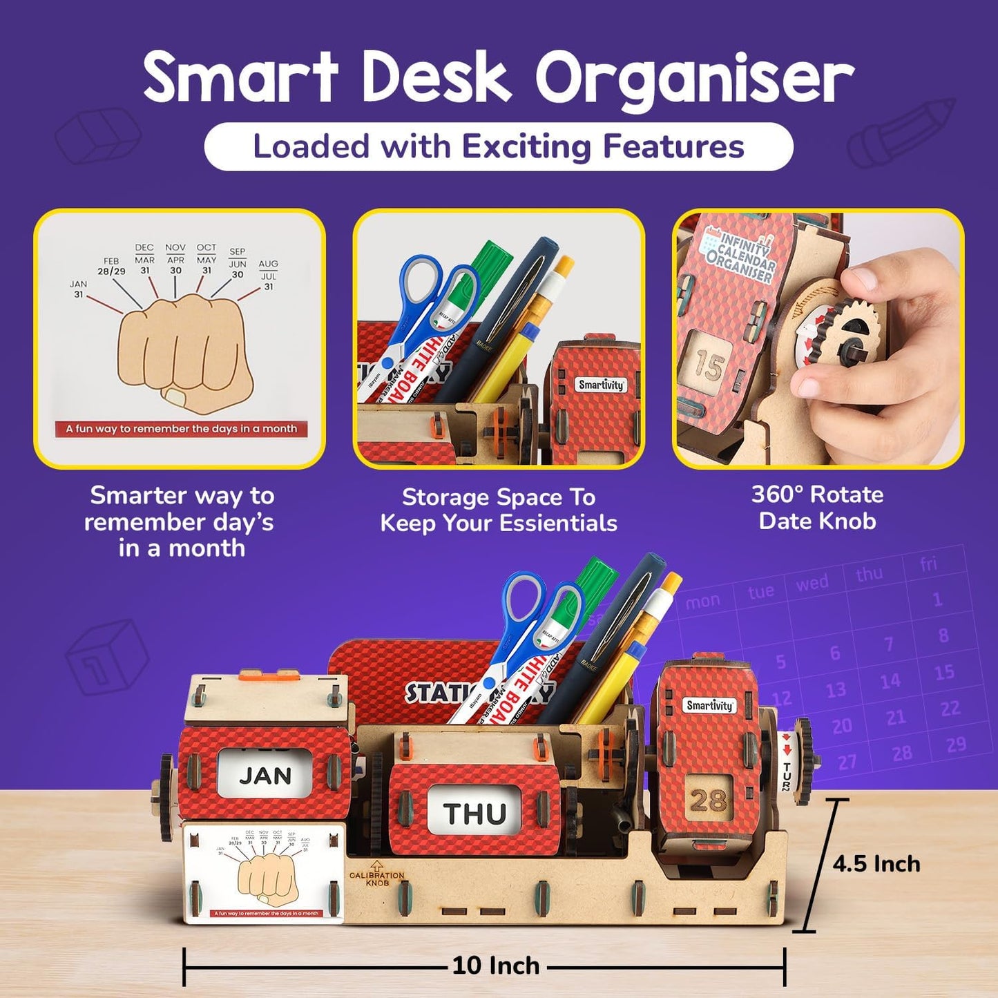 Smartivity Infinity Calendar Organiser DIY STEM Construction Toy