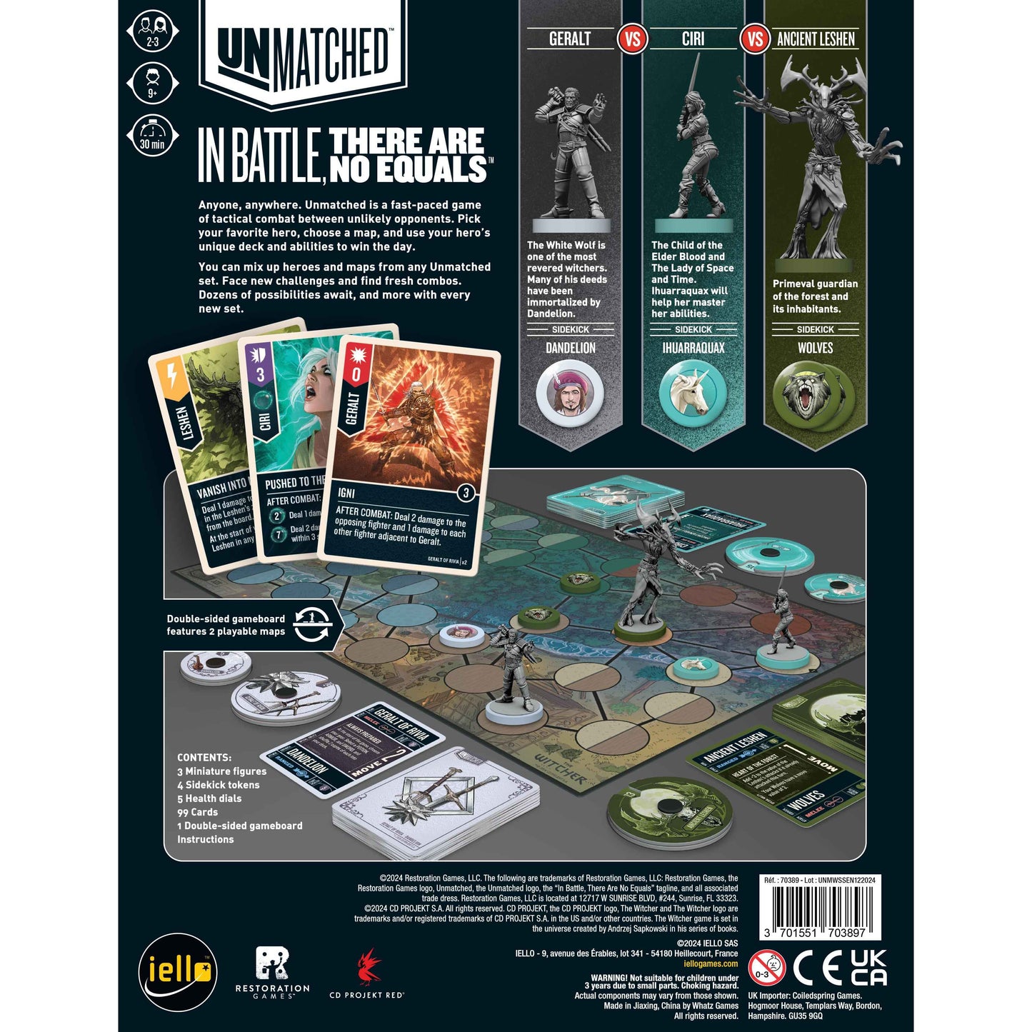 Unmatched: The Witcher Bundle with Foil Cards