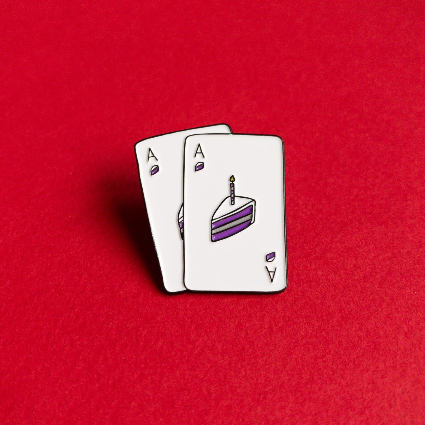 Ace of cakes β enamel pin