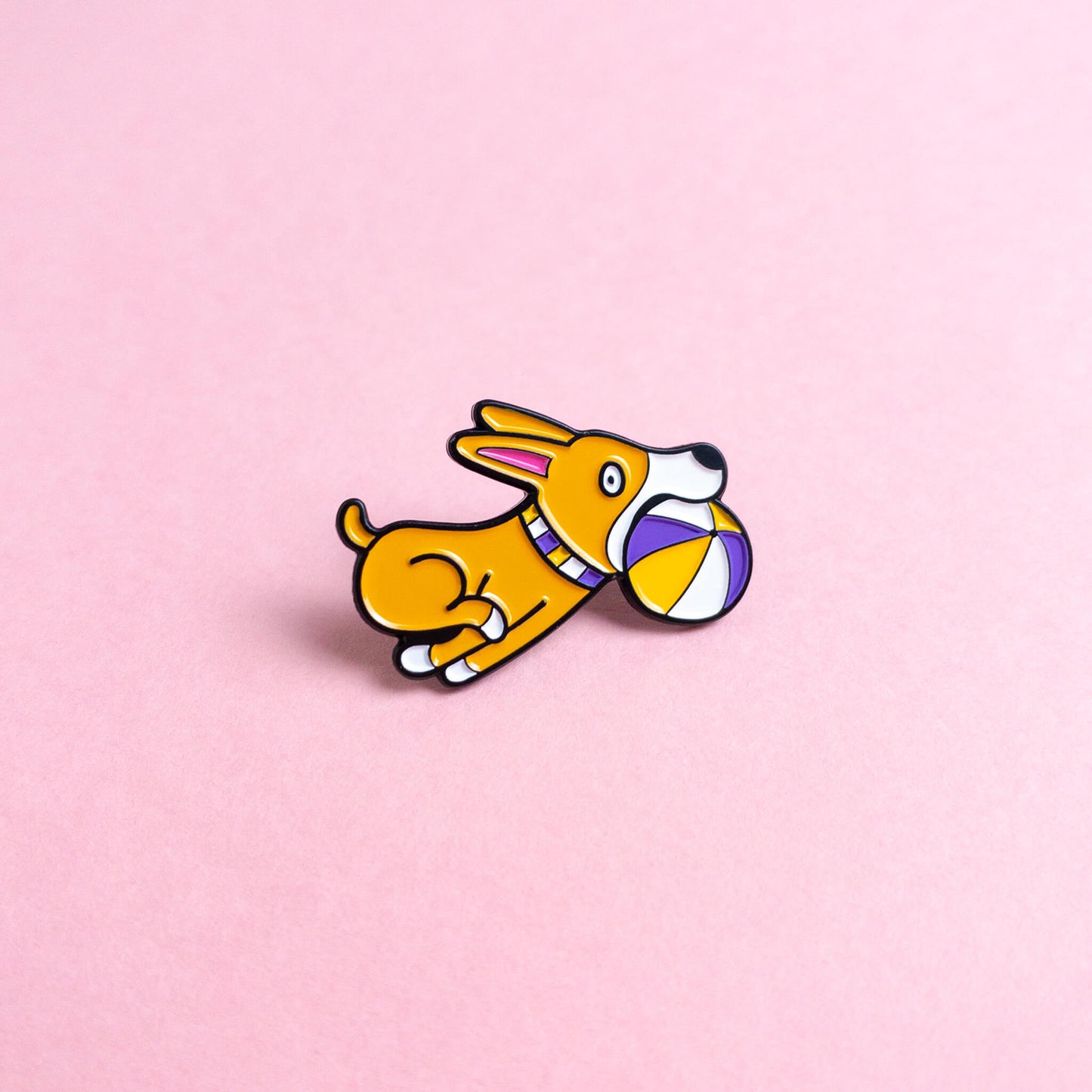 Doggo (enby) — enamel pin