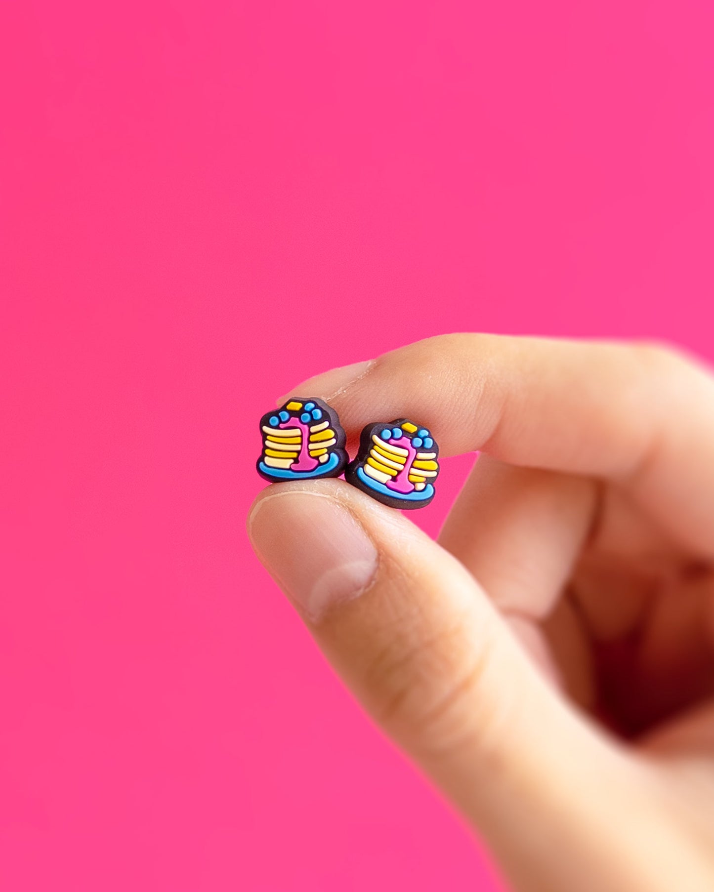 Pancake — mini stud earrings