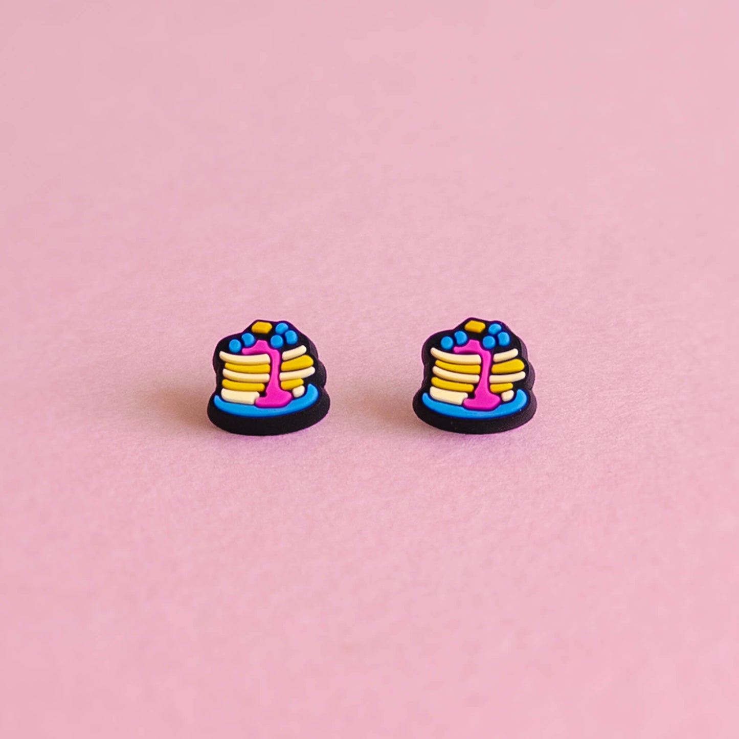 Pancake — mini stud earrings