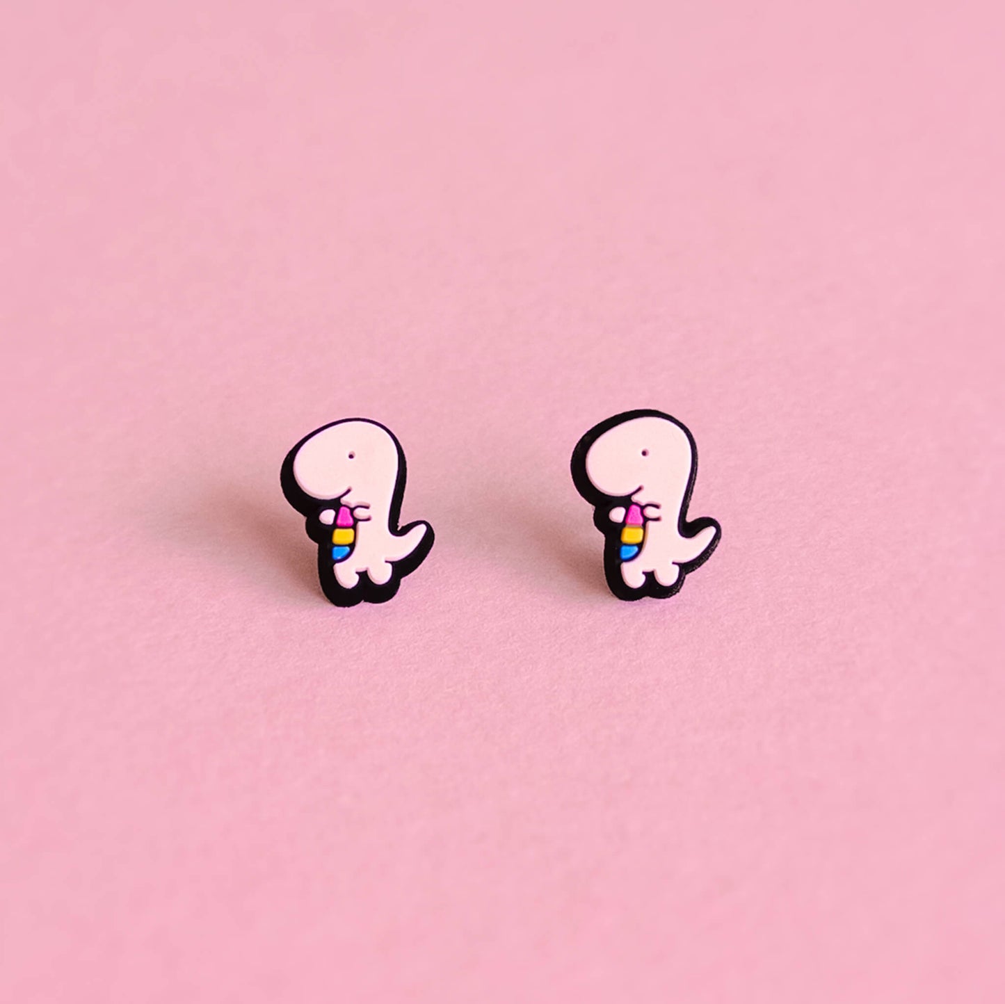 Pannosaurus Rex — mini stud earrings