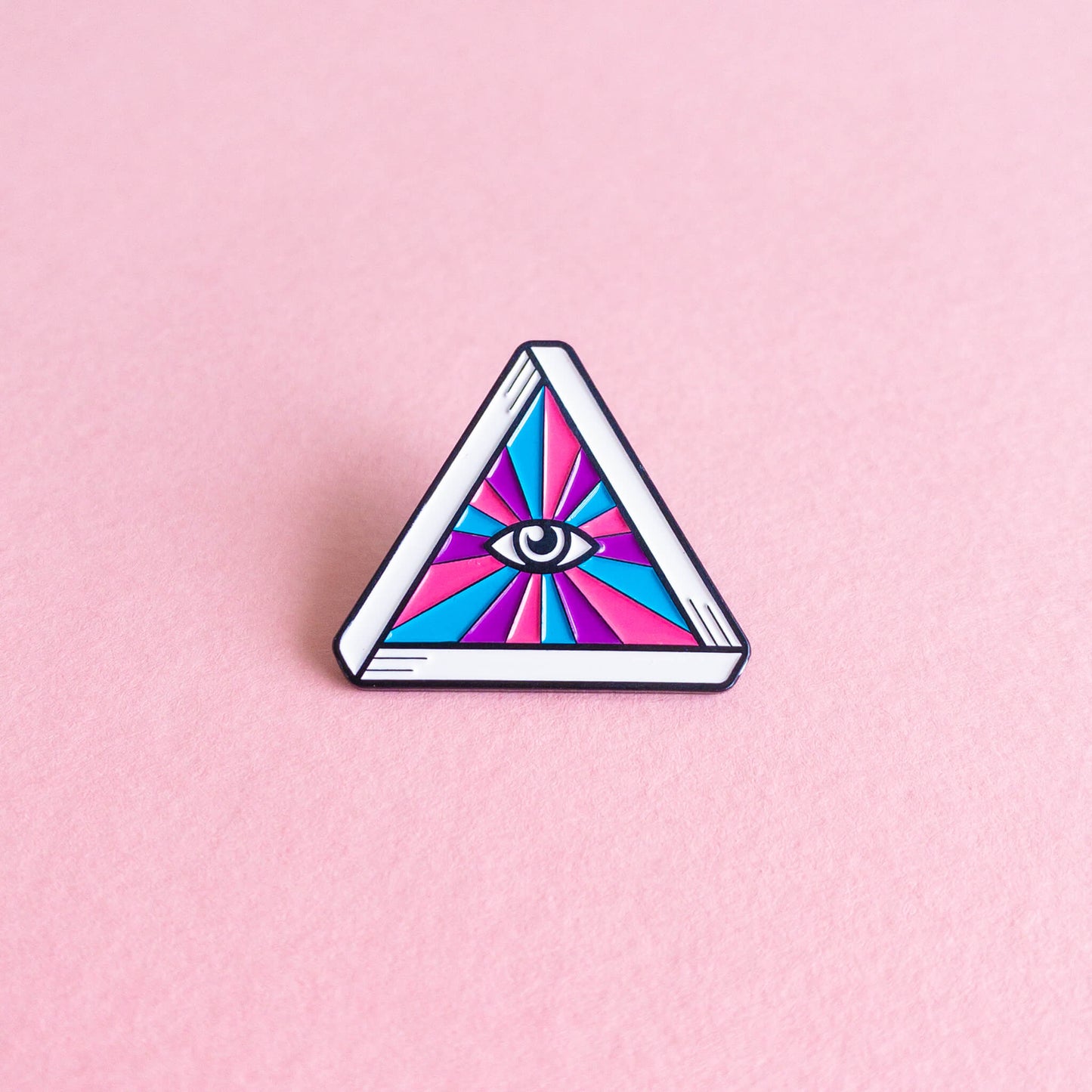 Queer eye (bisexual) — enamel pin