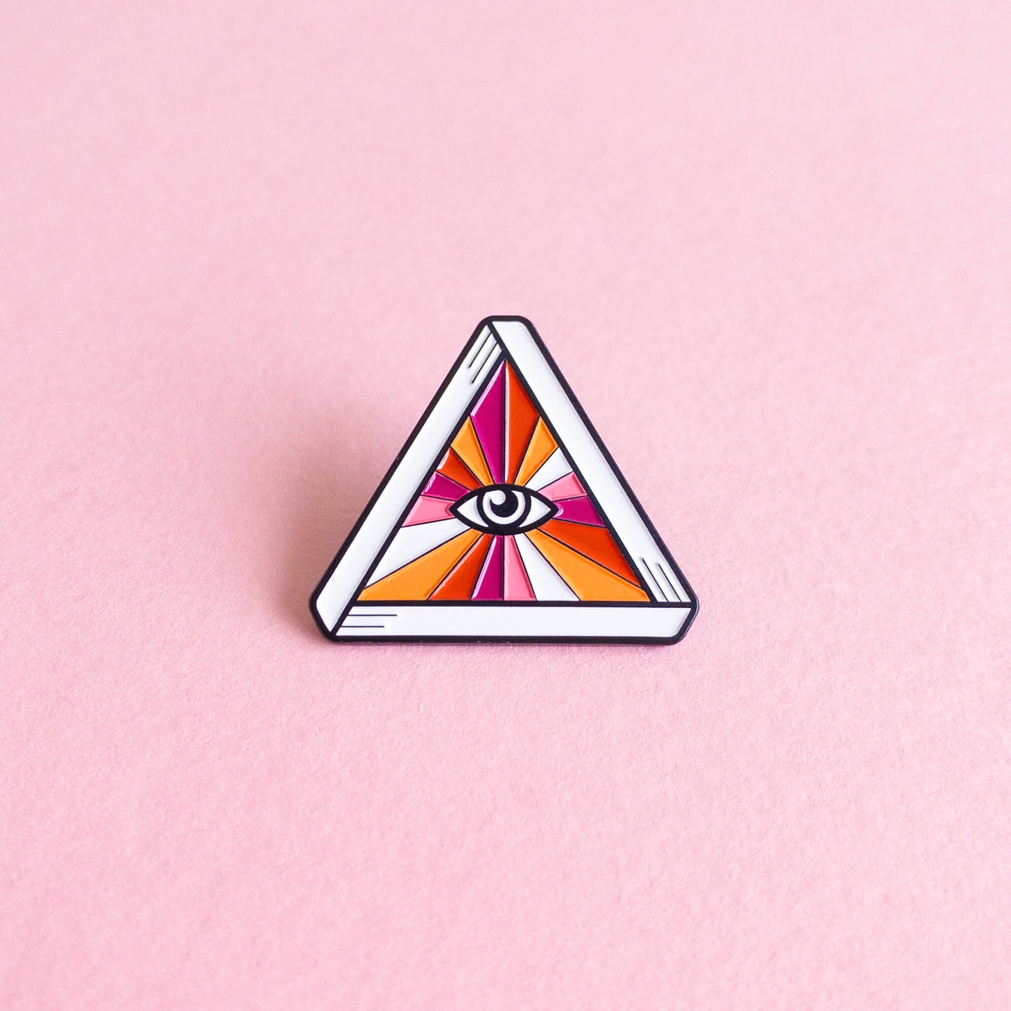 Queer eye (lesbian) — enamel pin