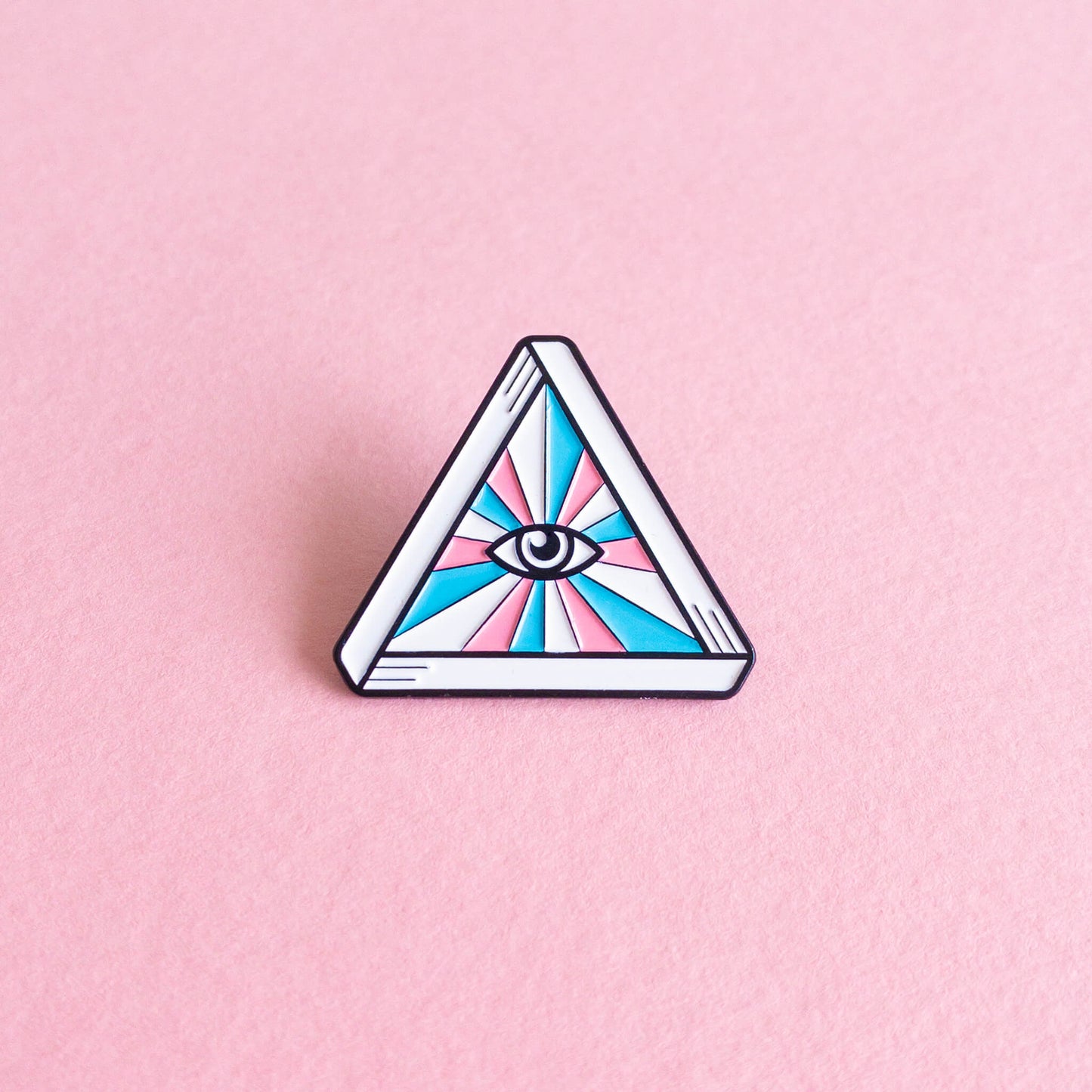 Queer eye (transgender) — enamel pin