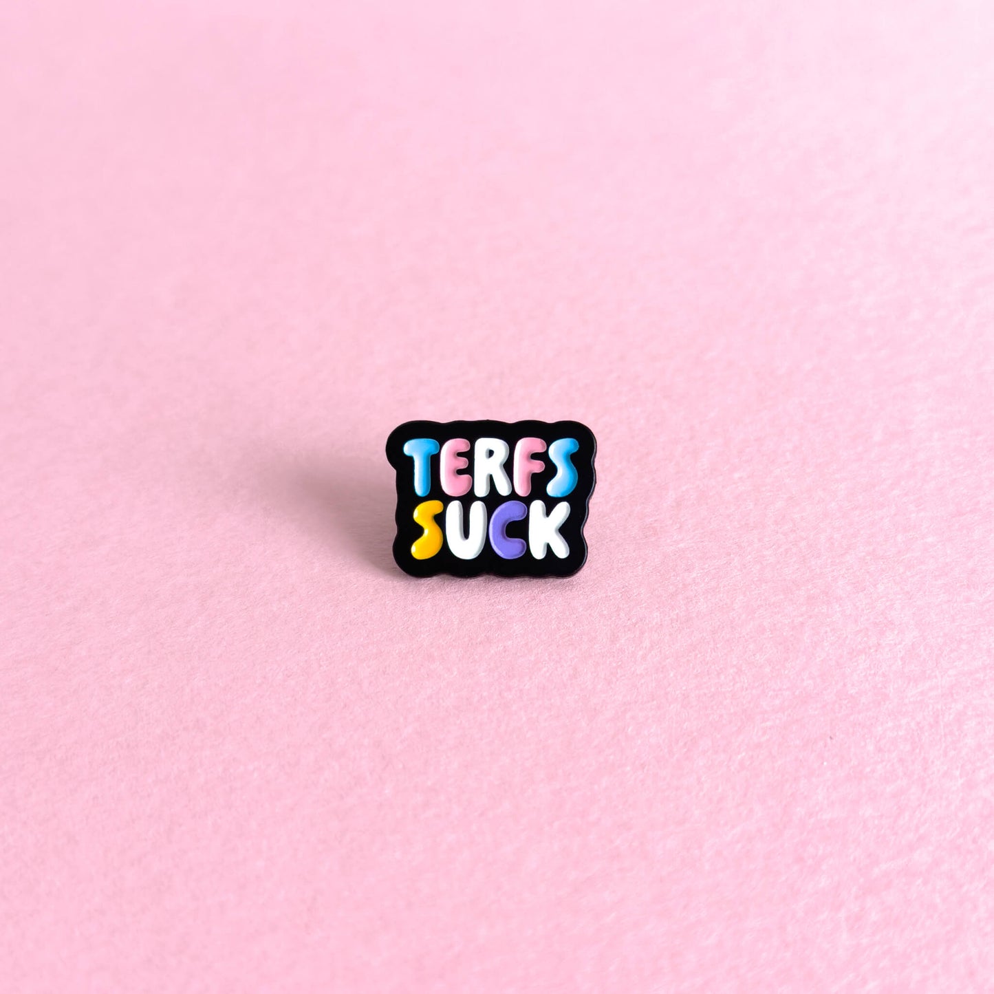 Terfs suck โ enamel pin