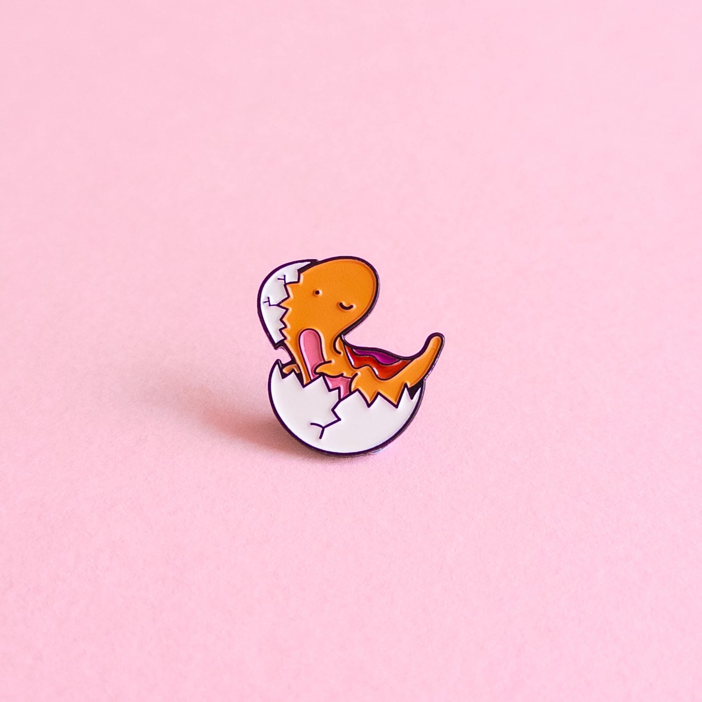 Velesiraptor (lesbian dinosaur) — enamel pin