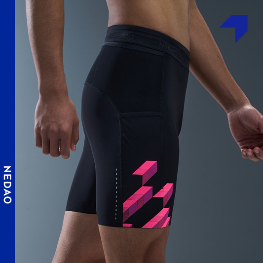 Men's FlexFit 1/2 Length Running Tights (7'' inseam) - Special Print Edition