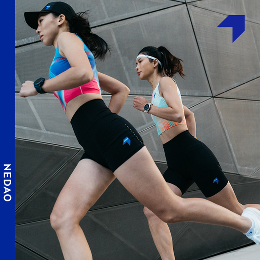 Women's QiFlow Running Crop Top - Vortex