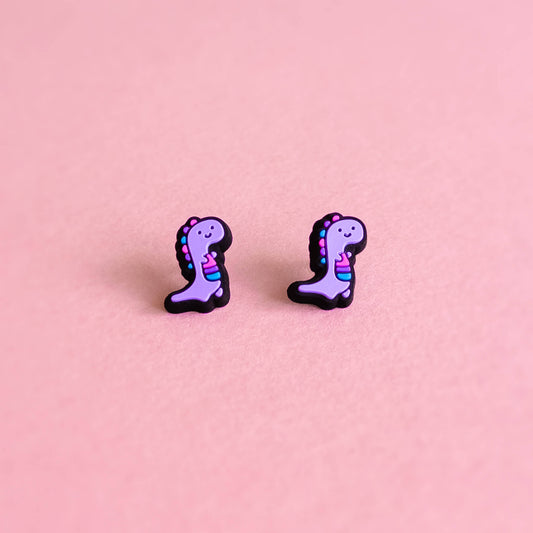 Binosaur — mini stud earrings