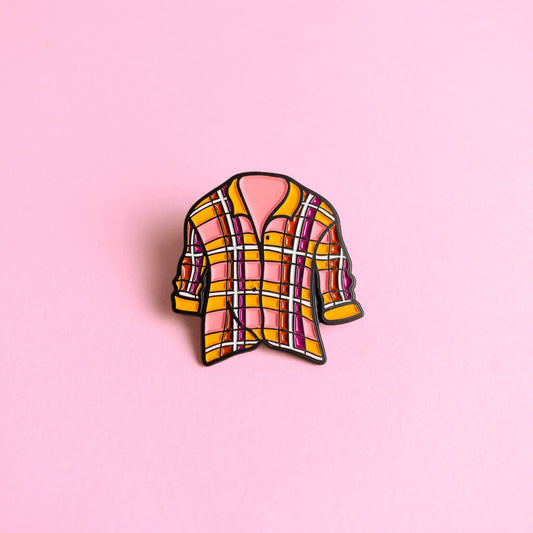 Flannel — enamel pin