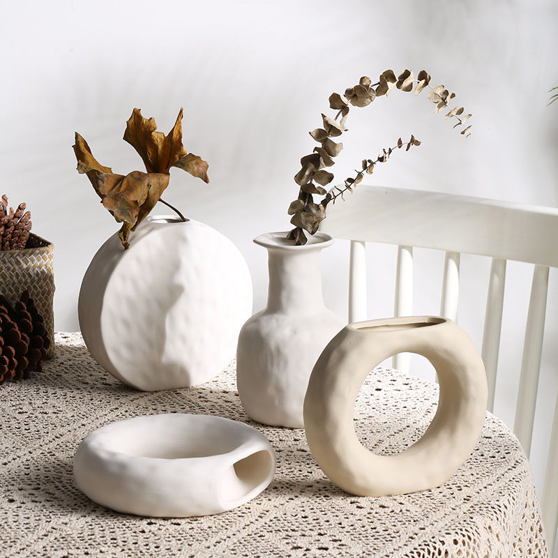 Scandinavian Style Simple Primitive Ceramics Vases Ornaments