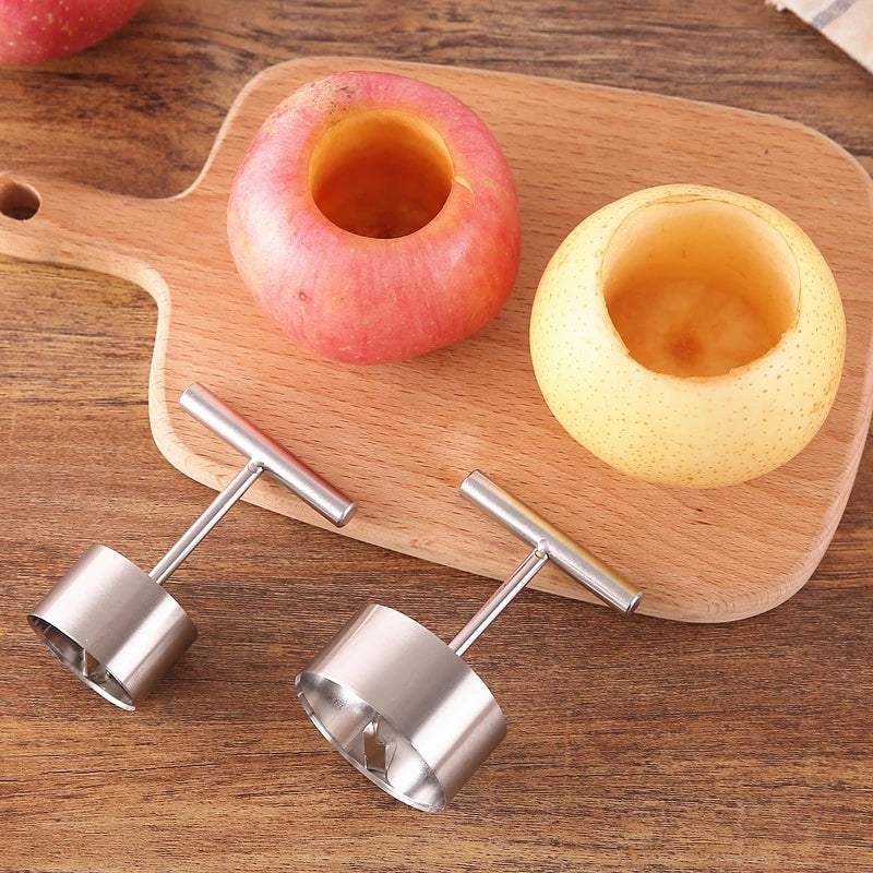 Stainless Steel Apples Rice Mold Stewed Rock Sugar Pear Large Core Puller Fruit Core Hole Digger Remover Kitchen Gadgets